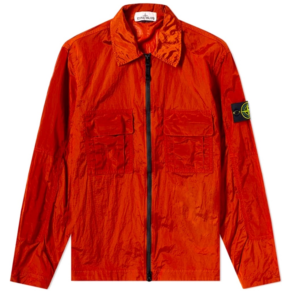 STONE ISLAND NYLON METAL ZIP OVERSHIRT Sz Large